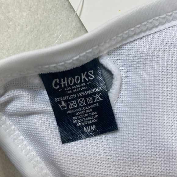 Chooks LA Bikini Top Sailor Gray size Medium - Picture 7 of 10